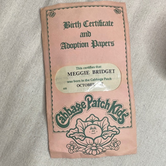 Vintage 1982 Cabbage Patch Kids Doll - Picture 3 of 3